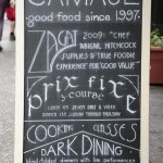 Camaje Bistro P.R. board